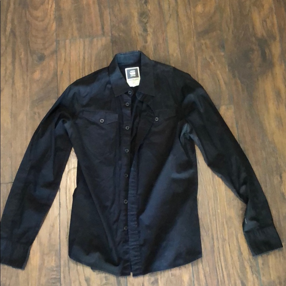 G STAR raw. Long sleeve dress shirt.